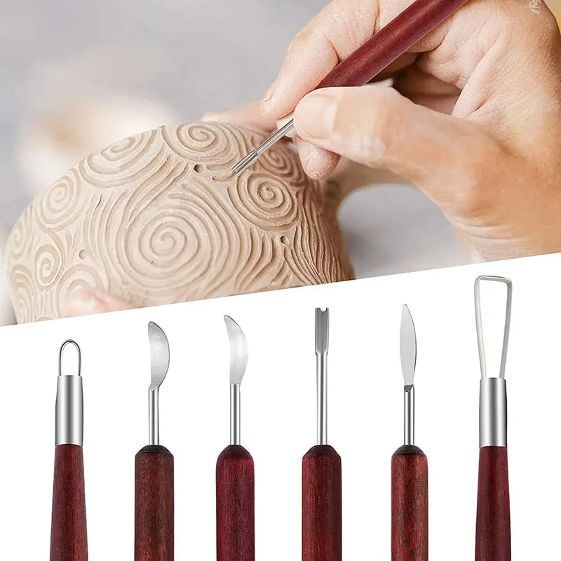 Artist's 6-Piece Wooden Potter - огляд і ціна Wood Chisel Set