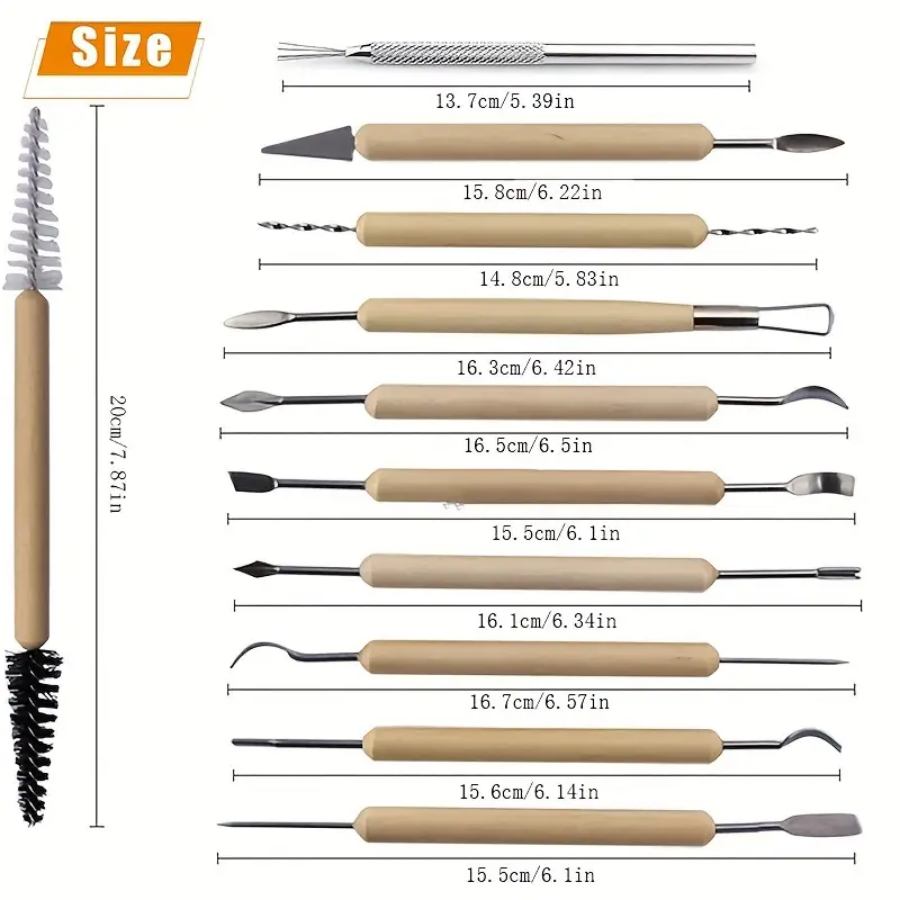 1SET Pottery Clay Sculpting Mo - огляд і ціна Wood Chisel Set