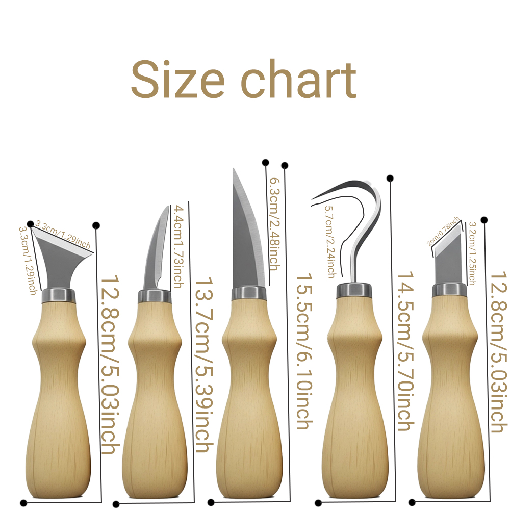 5PC Wood Carving Tools Set wit - огляд і ціна Wood Chisel Set