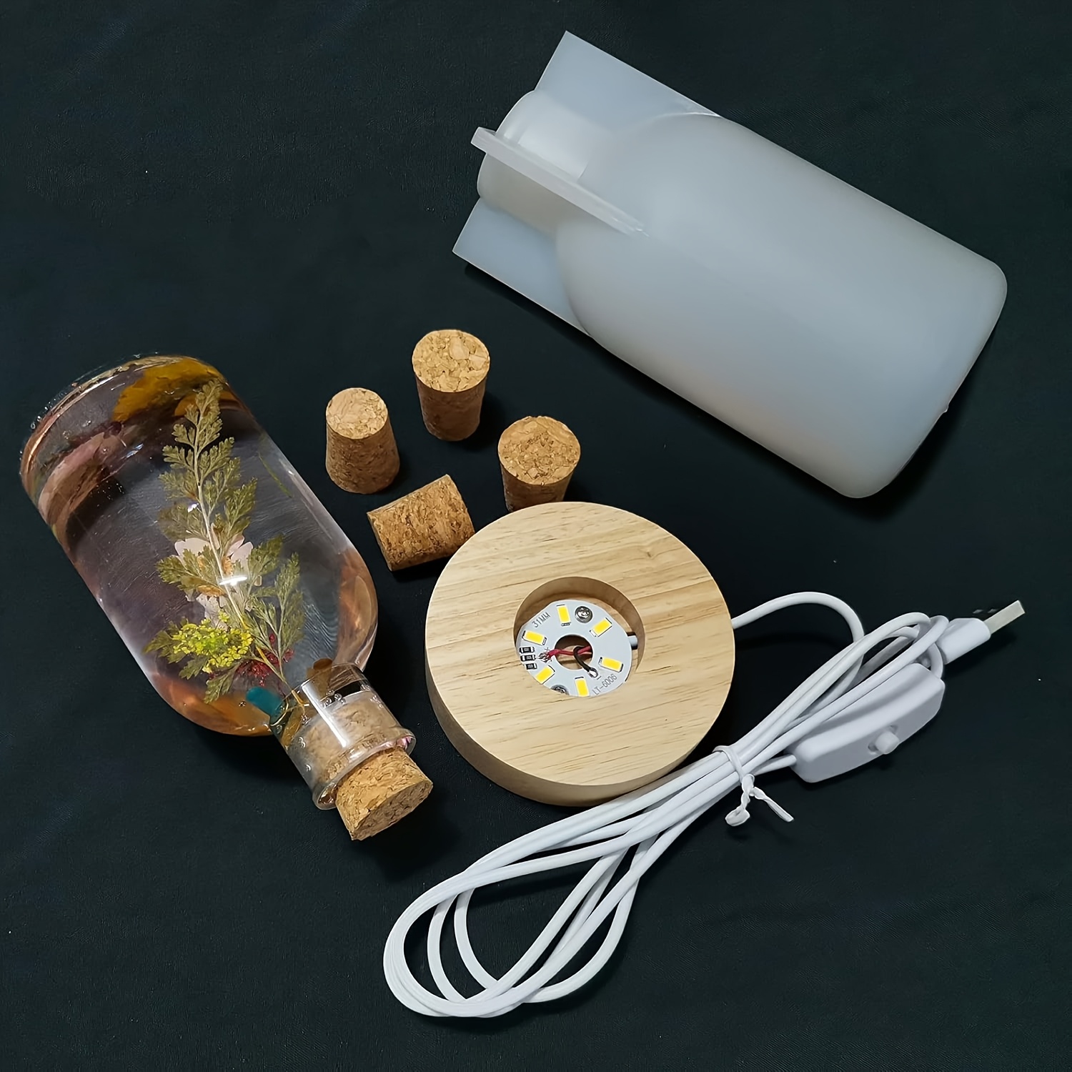 Drift Bottle Light Resin Mold  - огляд і ціна Woodworking Resin