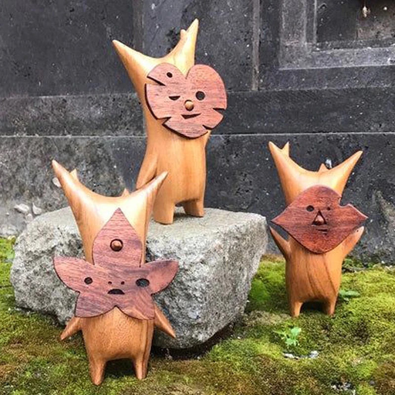 1/2/3pcs Wooden Korok Statue H - огляд і ціна Woodworking Resin
