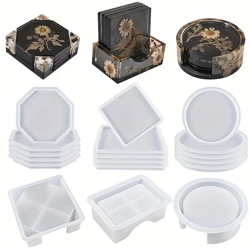 Coaster Resin Molds Set Includ - огляд і ціна Woodworking Resin
